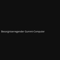 Besorgniserregender Gummi-Computer
