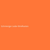 Schmieriger Leder-Briefkasten