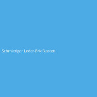 Schmieriger Leder-Briefkasten