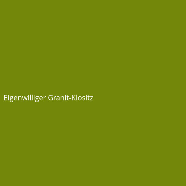 Eigenwilliger Granit-Klositz